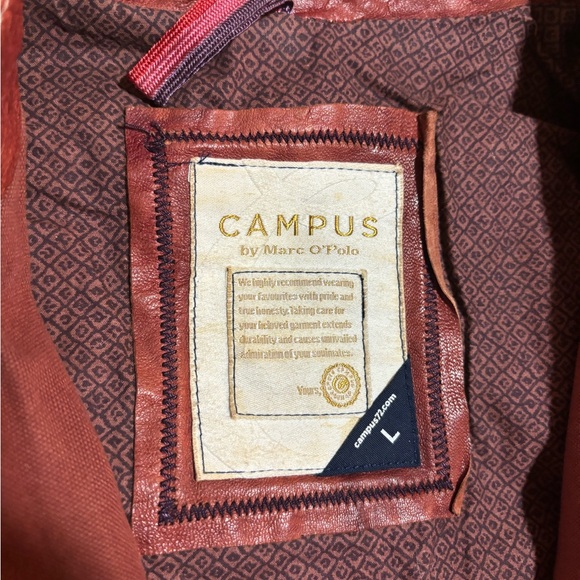 CAMPUS by Marc O’Polo Leather Jacket - Size Large - Picture 3 of 3